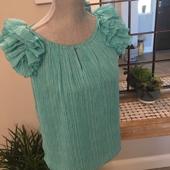 - New - Banana republic ruffle top - Picture 5 of 6